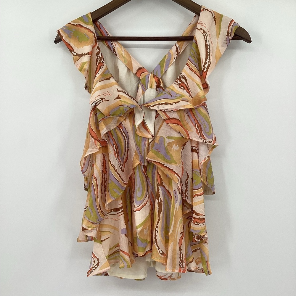 By Together Multicolor Ruffled Blouse - Picture 5 of 13